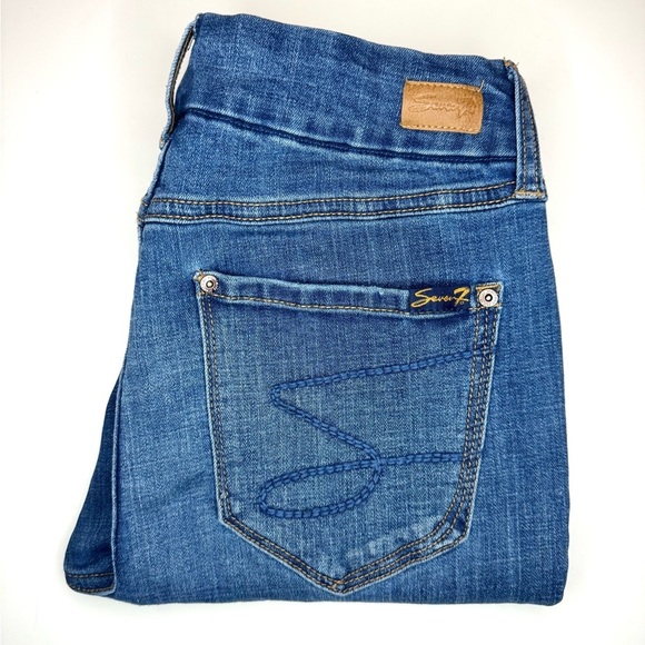 Seven7 Women’s Curvy Skinny Blue Jeans Size- 4 - Picture 9 of 9